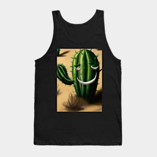 Laughing cactus in the desert Tank Top